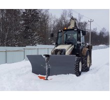 Отвал для уборки снега V-образный / бабочка для экскаваторов-погрузчиков (бюджетный)